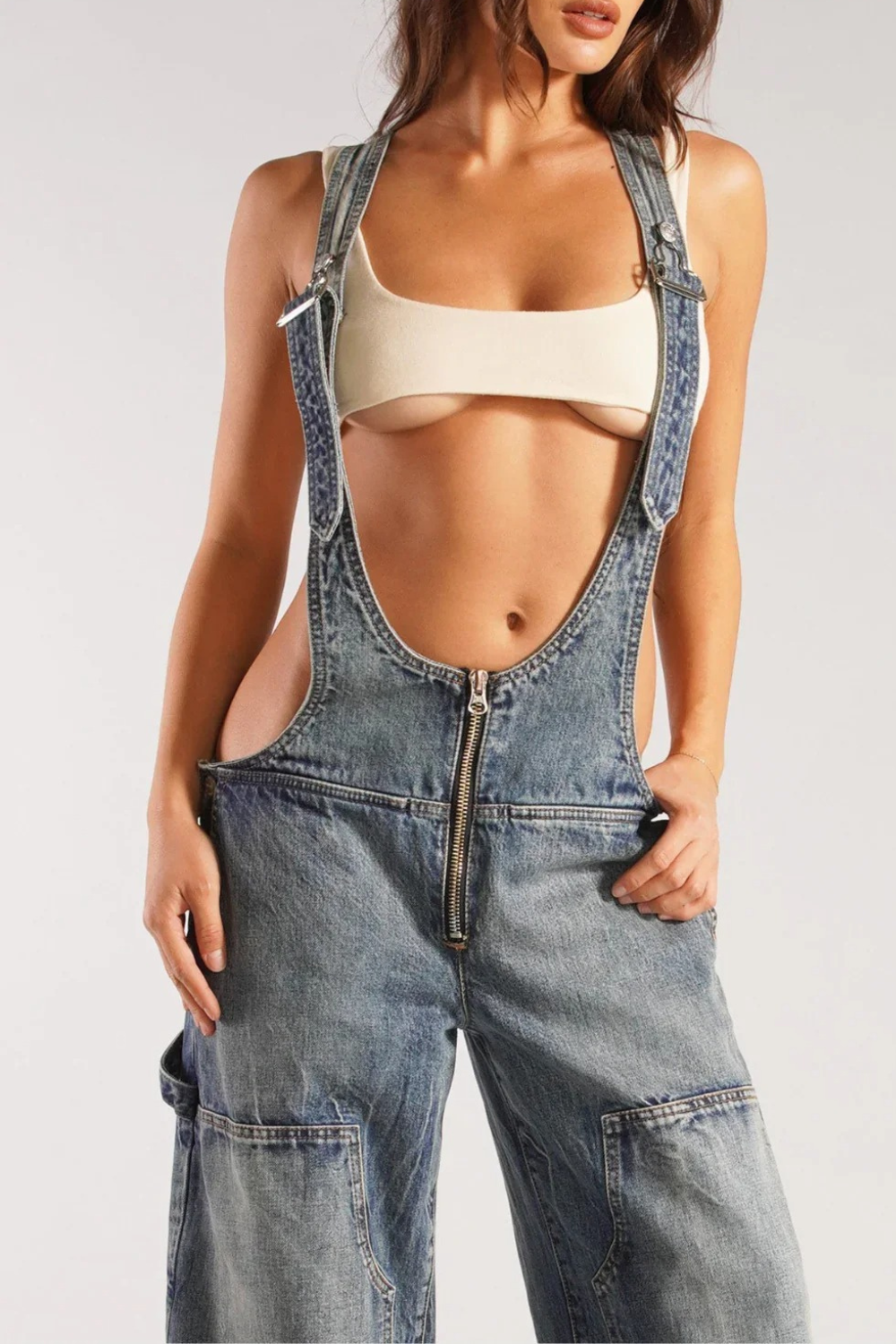 Macacão Feminino Denim
