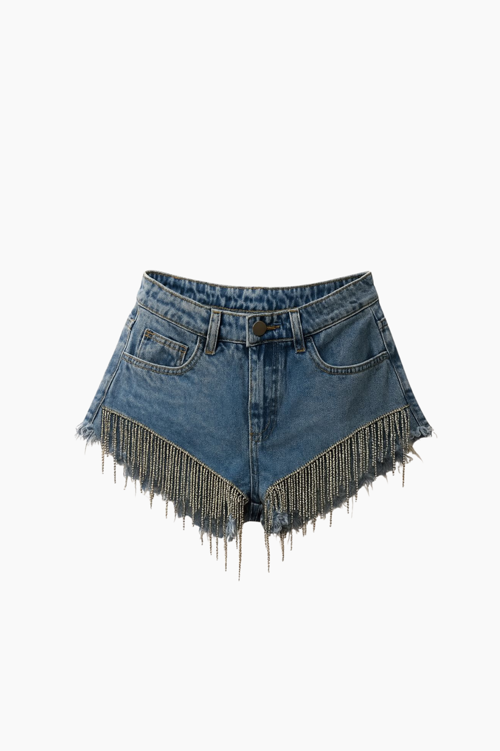 Short Jeans Feminino Strass