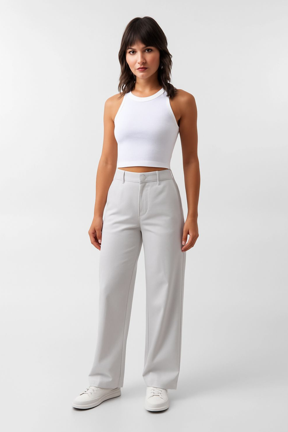 Calça Pantalona Feminina de Alfaiataria Mavi
