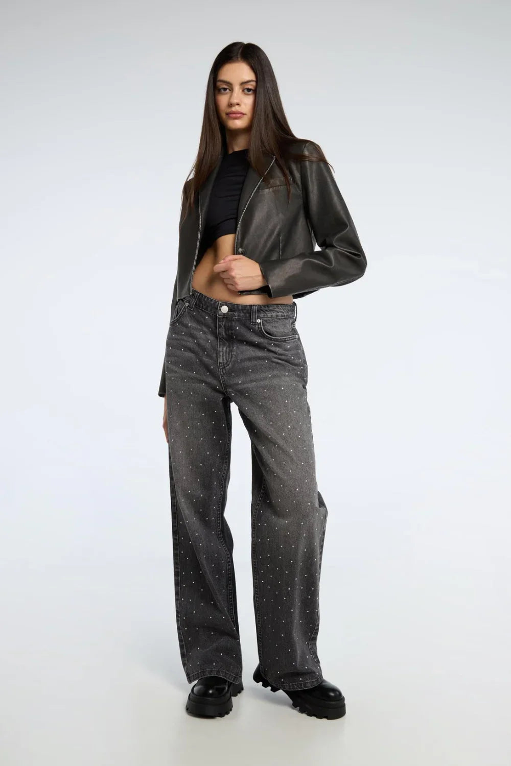 Calça Jeans Feminina Glitter