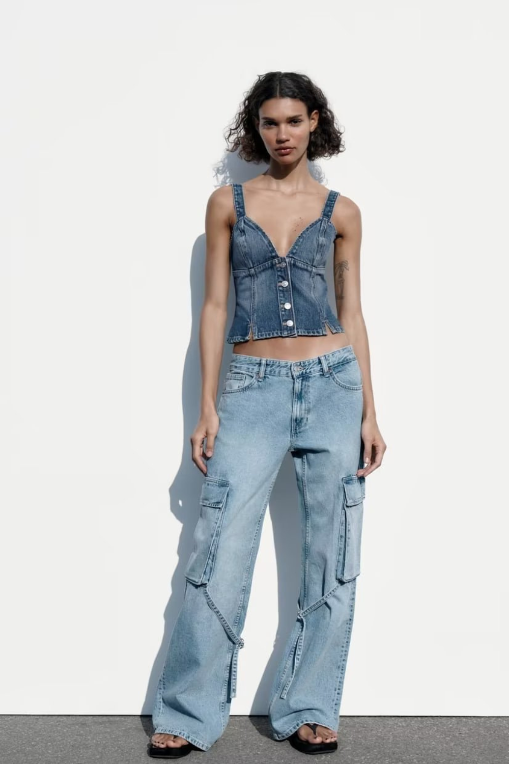 Top Feminino Denim