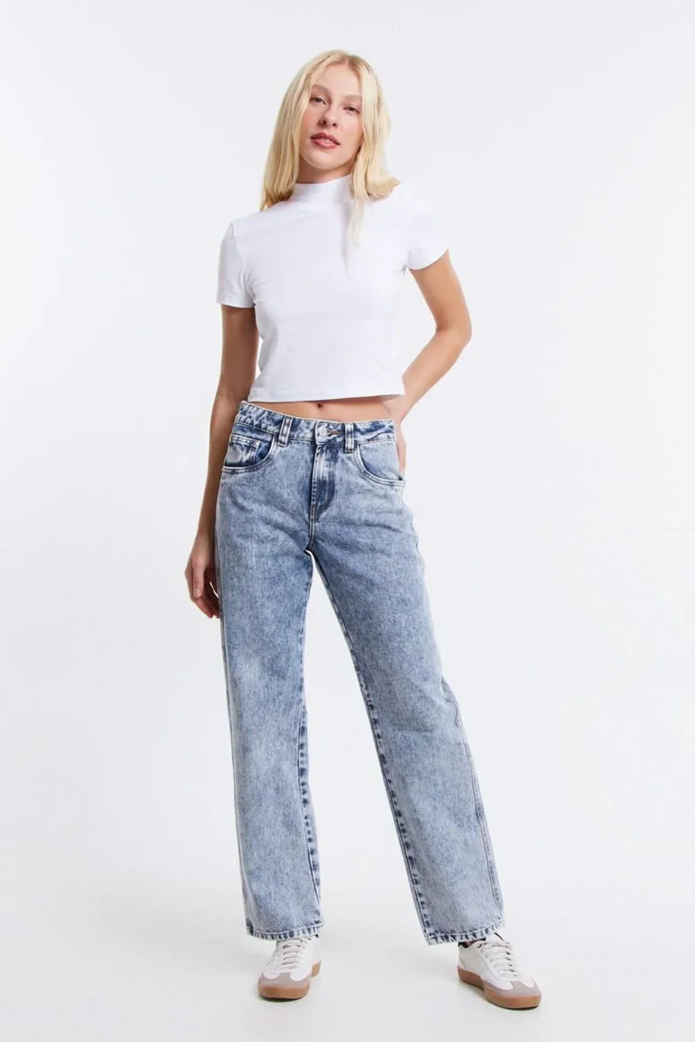 Calça Jeans Média Leg
