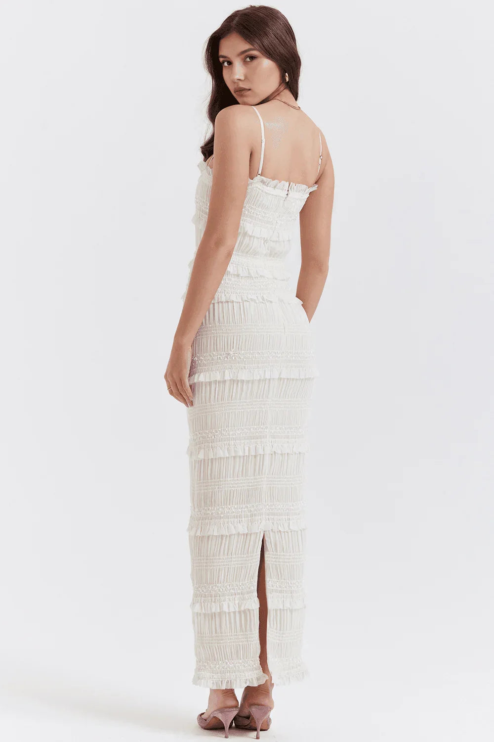 Vestido Longo Plissado