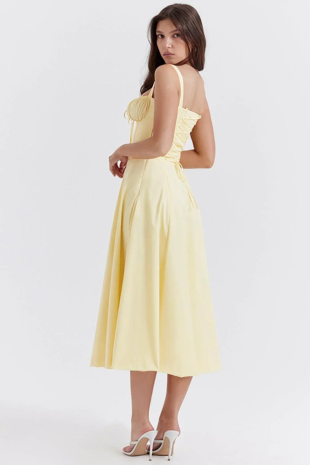 Vestido Midi Amarelo