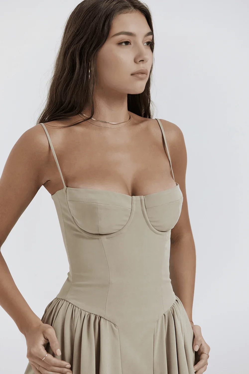 Vestido Midi Liso