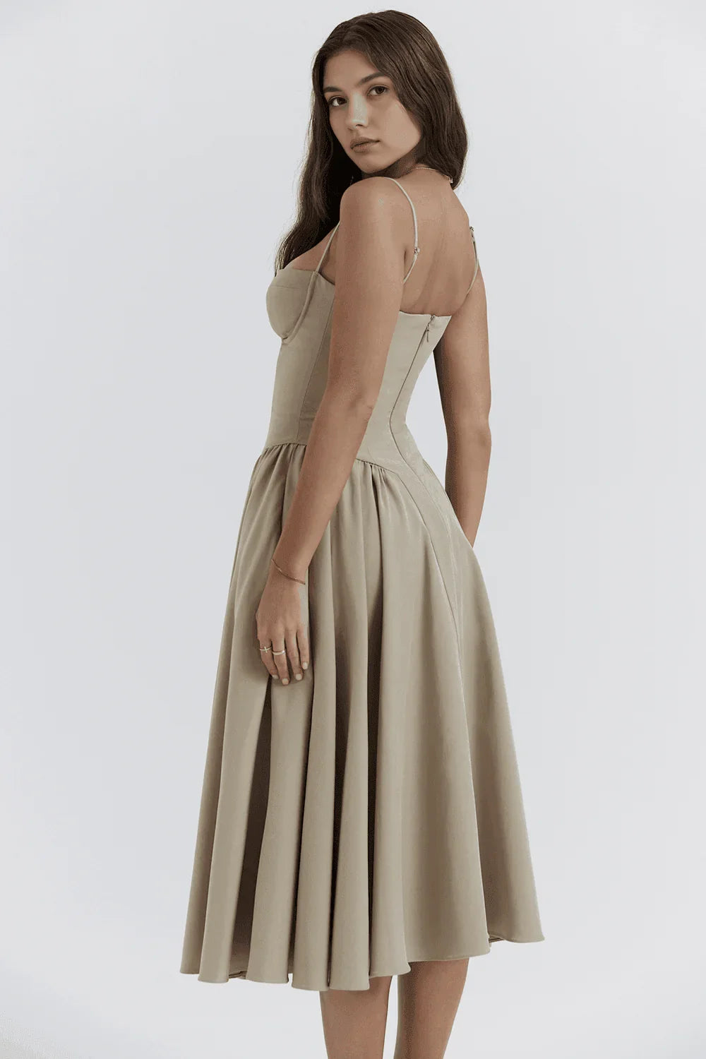 Vestido Midi Liso