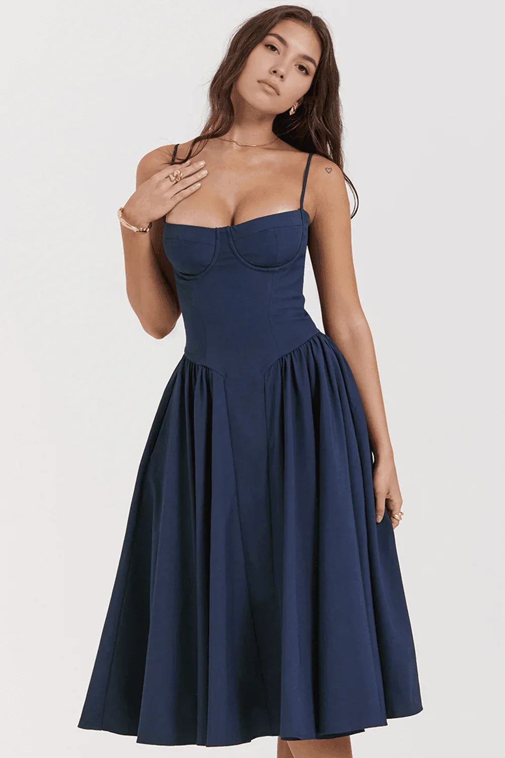 Vestido Midi Liso