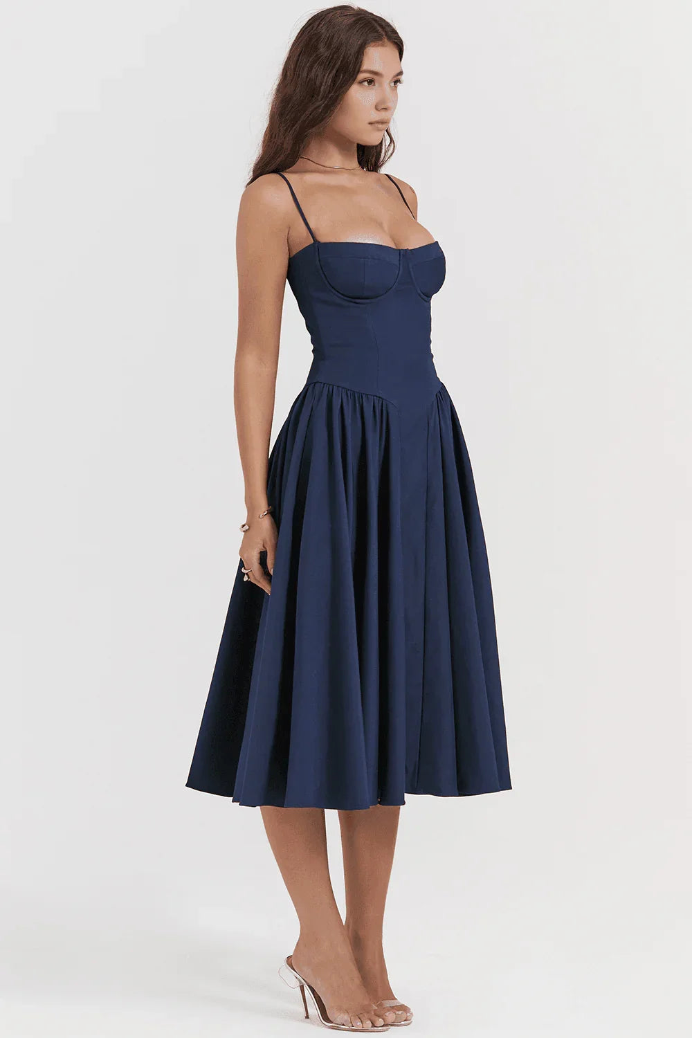 Vestido Midi Liso