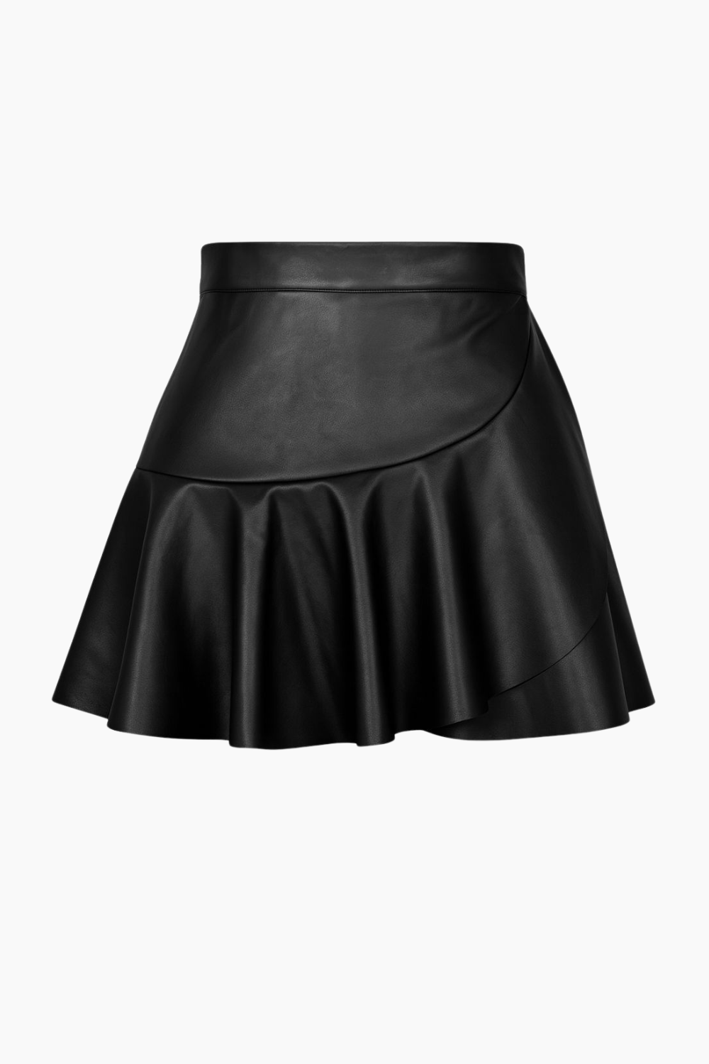 Saia Feminina Curta de Couro