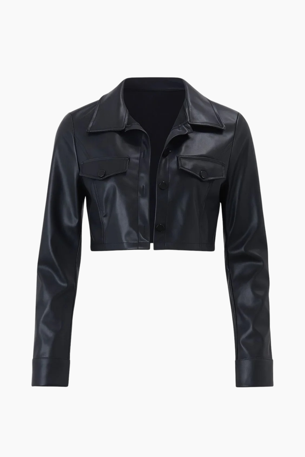 Jaqueta de Couro Feminina Cropped | Tendência Inverno 2025