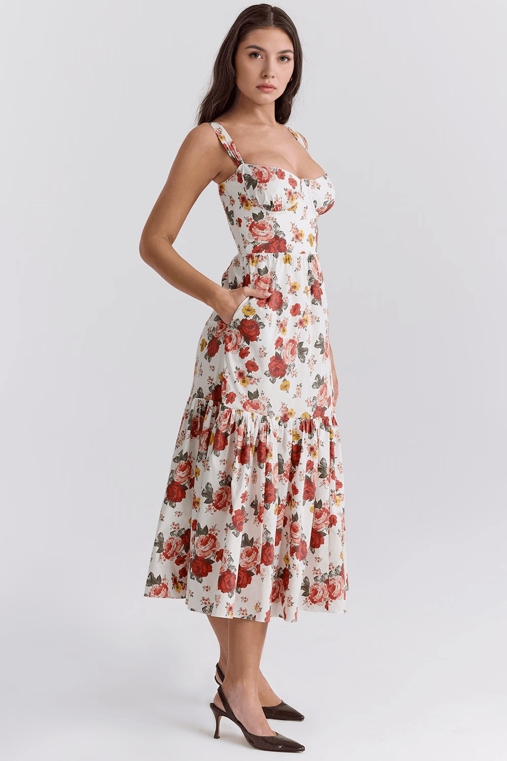 Vestido Midi Camponesa