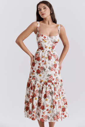 Vestido Midi Camponesa