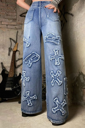 Calça Jeans Wide Rock