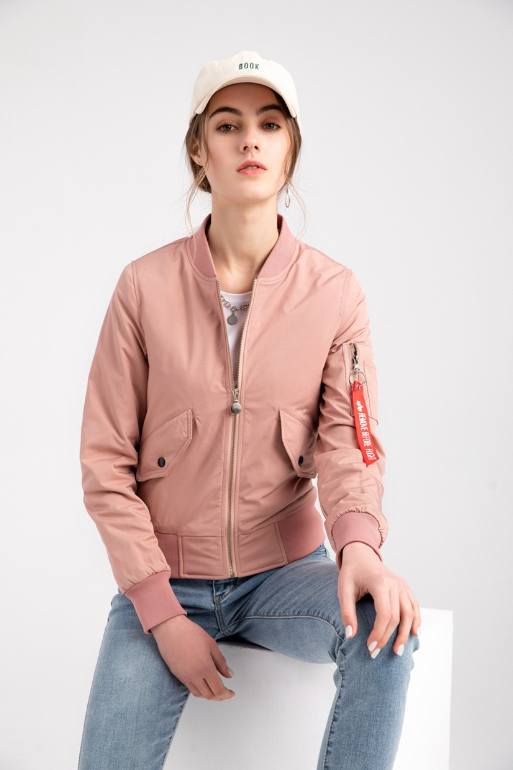 Jaqueta Bomber Pink