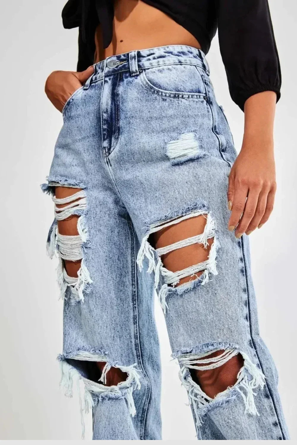 Calça Jeans Feminina Streetwear