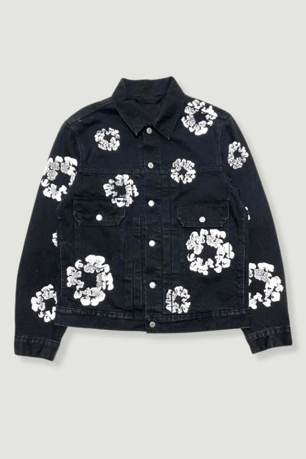 Jaqueta Feminina Denim Flower
