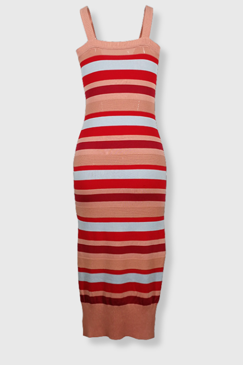 Vestido Feminino Malha Listrada