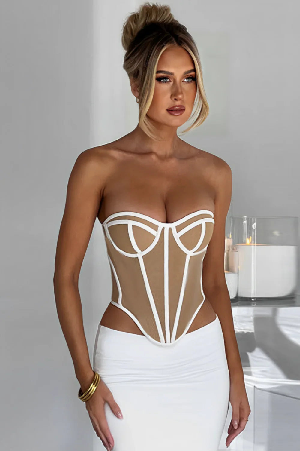 Colete Feminino Plissado