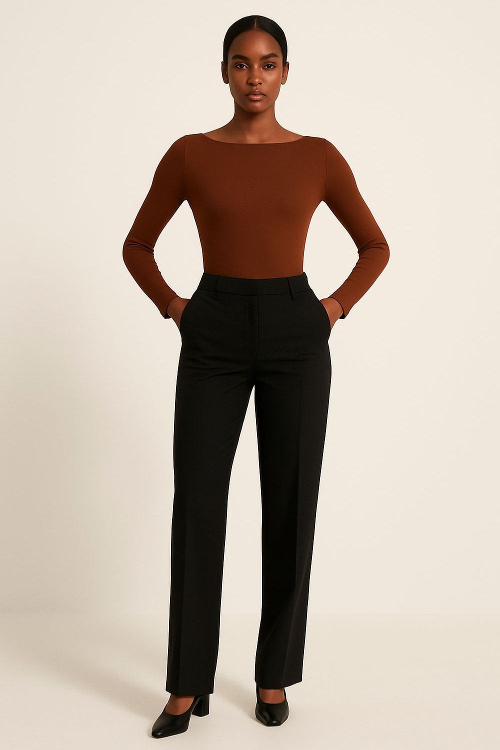 Body Feminino Manga Longa Gola Canoa