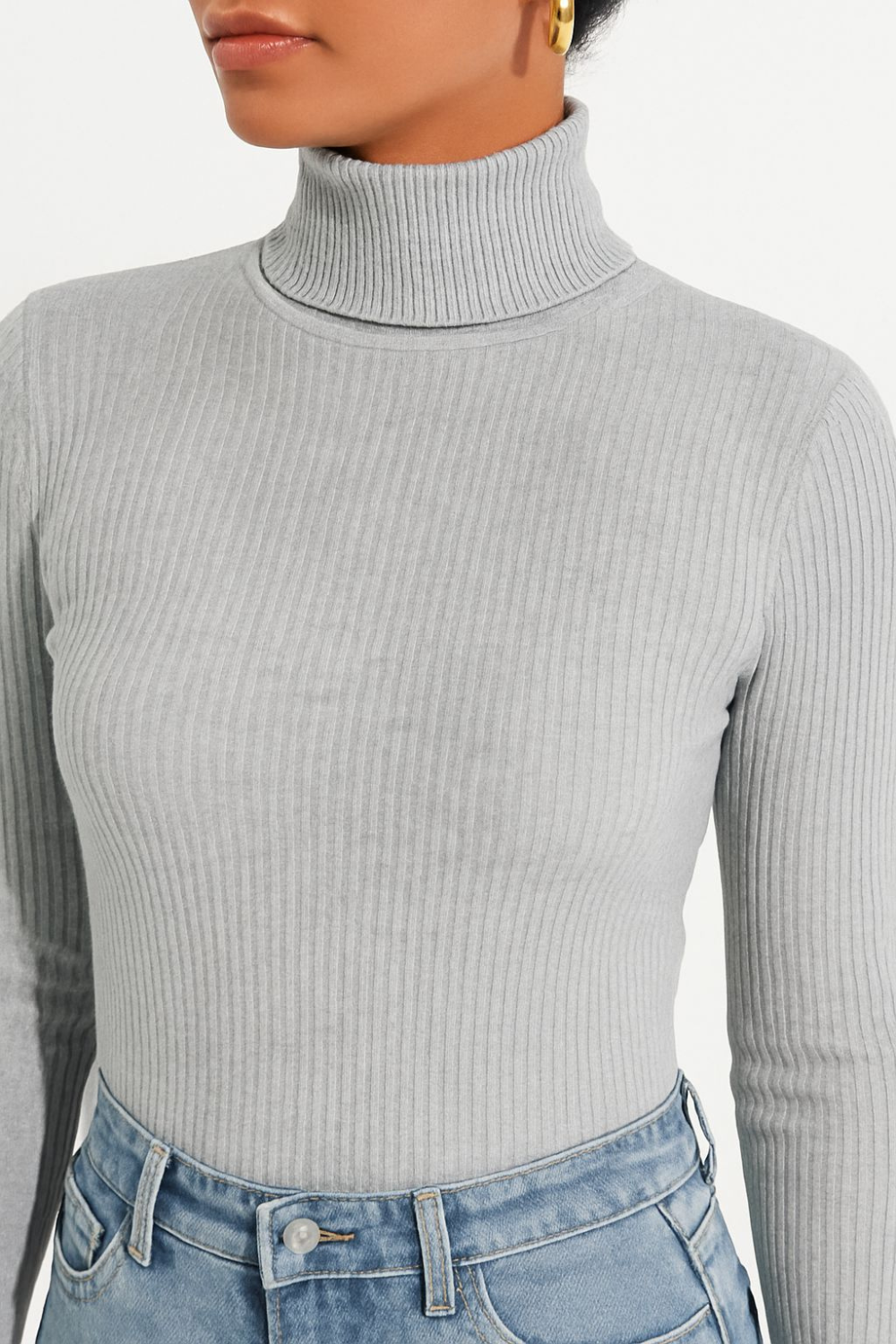 Sueter Feminino Tricot de Manga Longa