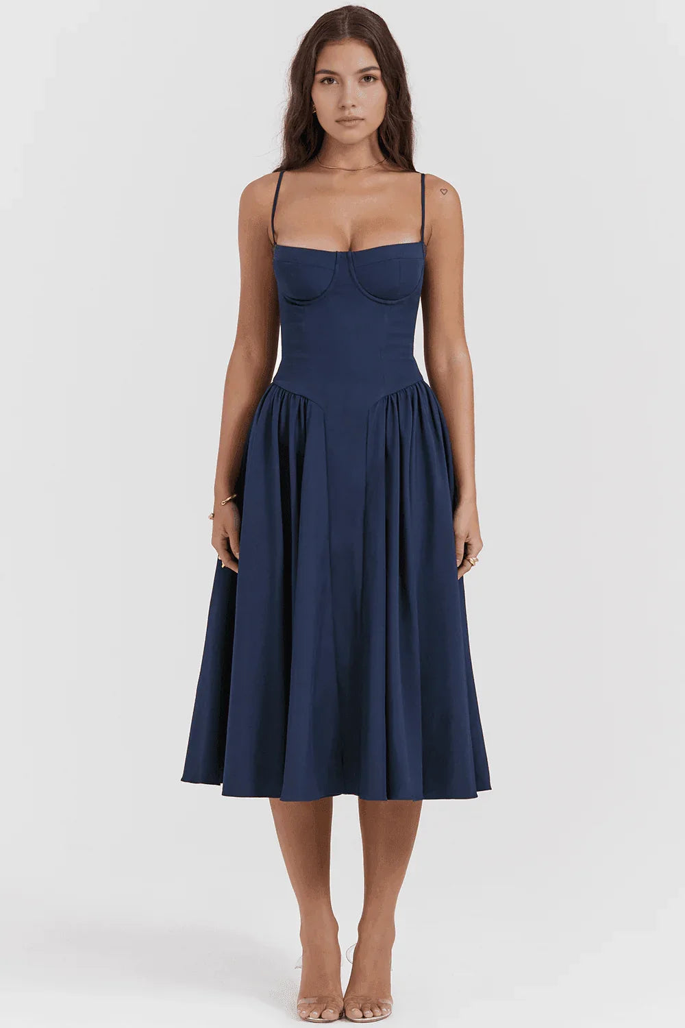 Vestido Midi Liso