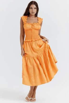 Vestido Midi Orange