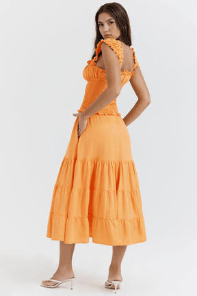 Vestido Midi Orange