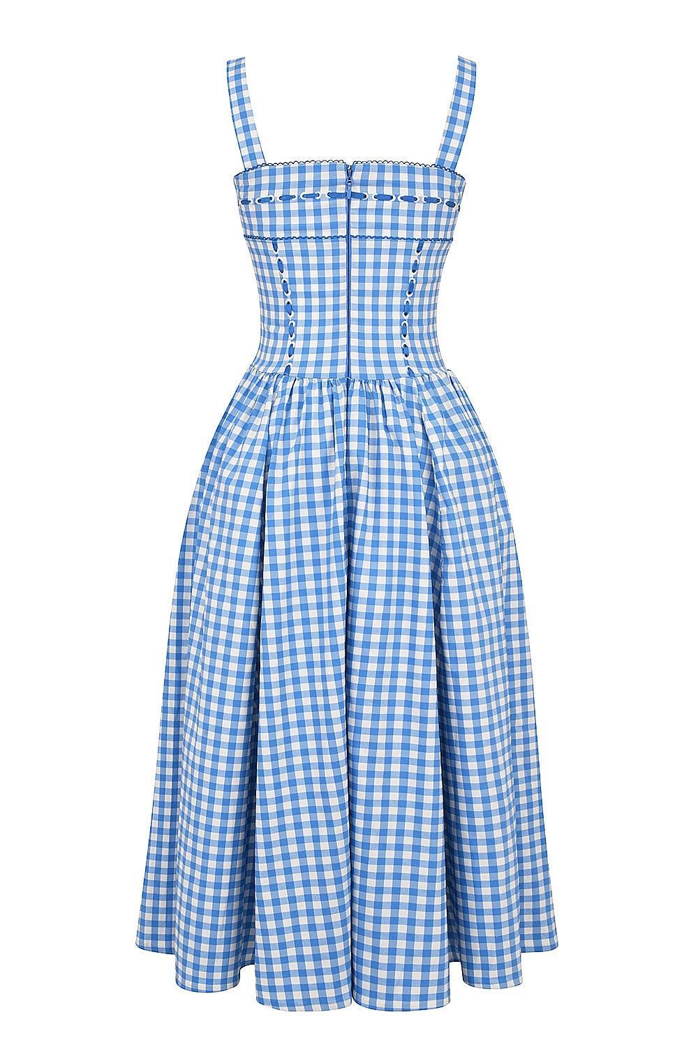 Vestido Feminino Longo Quadriculado