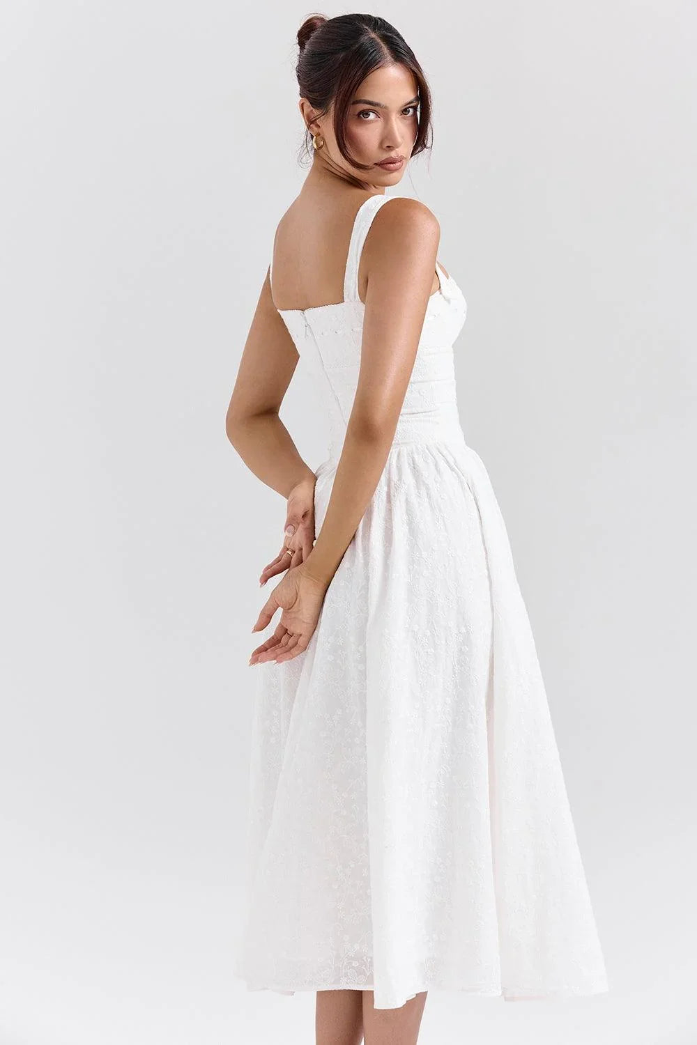 Vestido Feminino Longo Quadriculado