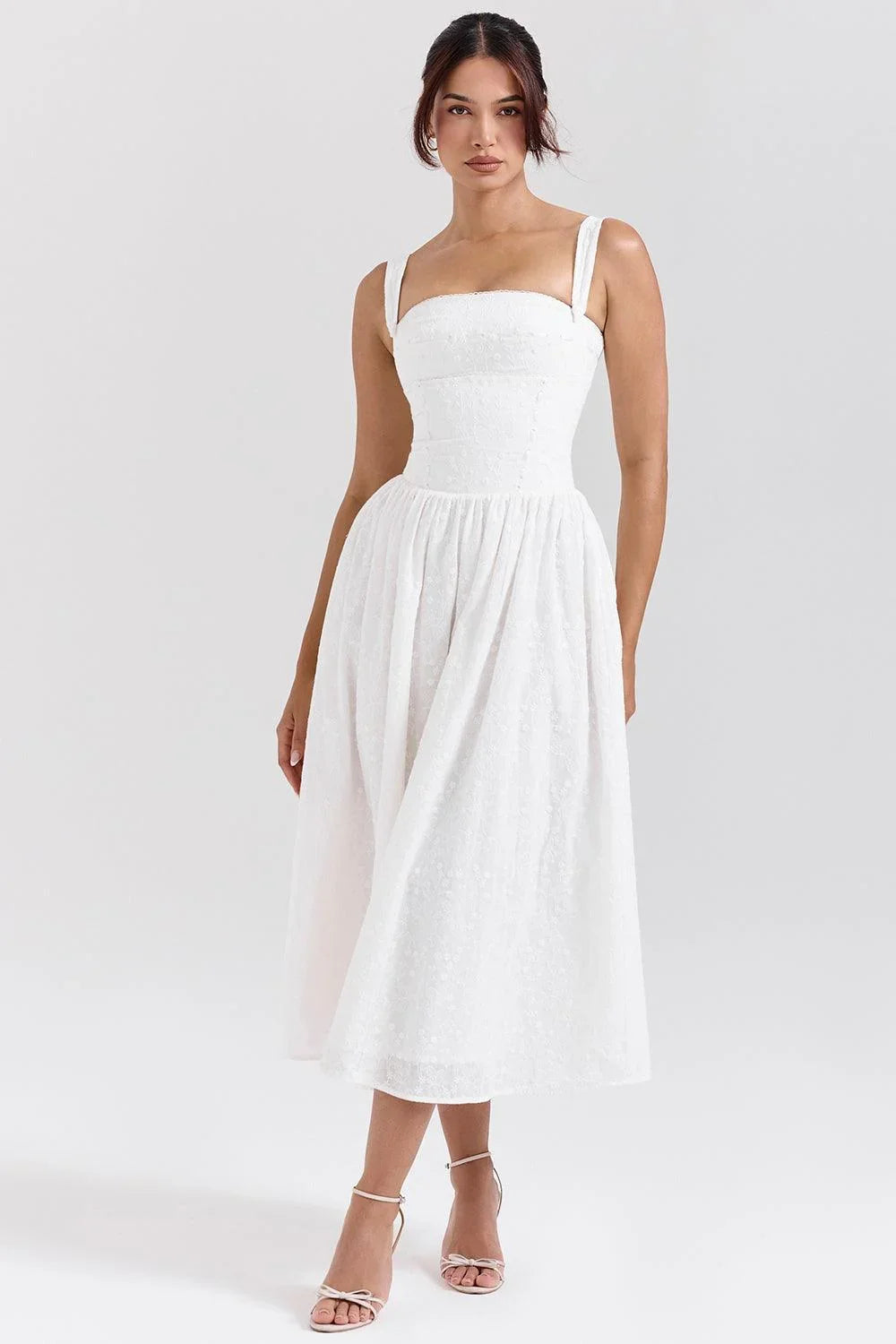 Vestido Feminino Longo Quadriculado